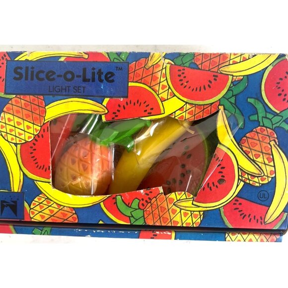 Slice-O-Lite Fruit-Themed Decorative Light Set - Watermelon Pineapple & Banana - Picture 1 of 4